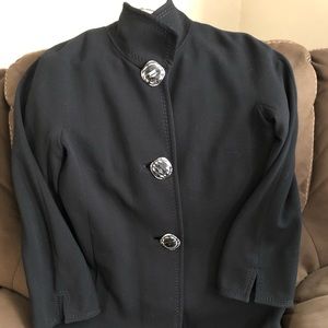 Kristen Blake black coat.